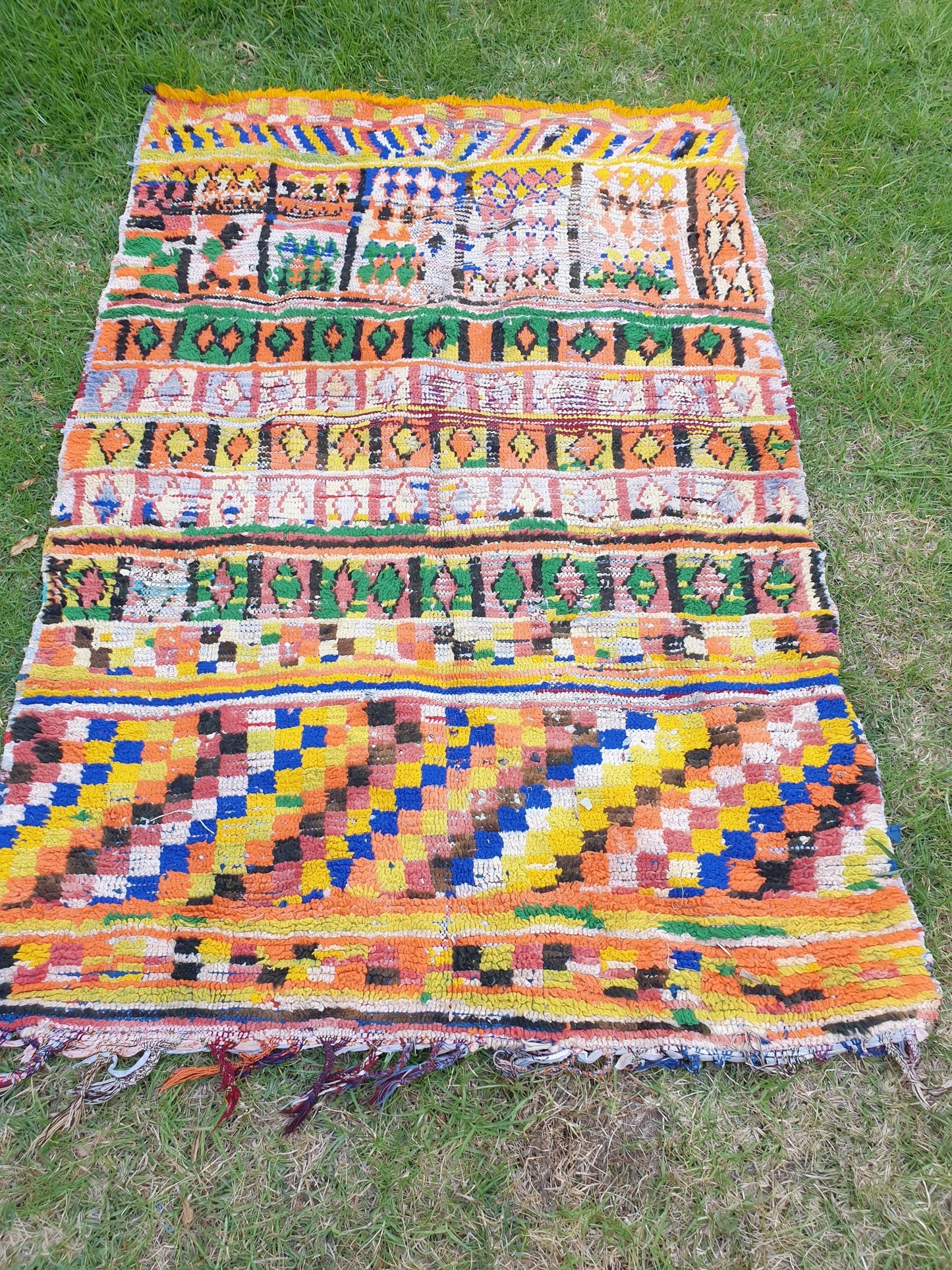 Vintage Moroccan Rug 5x7.5 Gorgeous Midcentuy Rug | Vintage Boujaad Rug | Boujad Rug | Bedroom rug