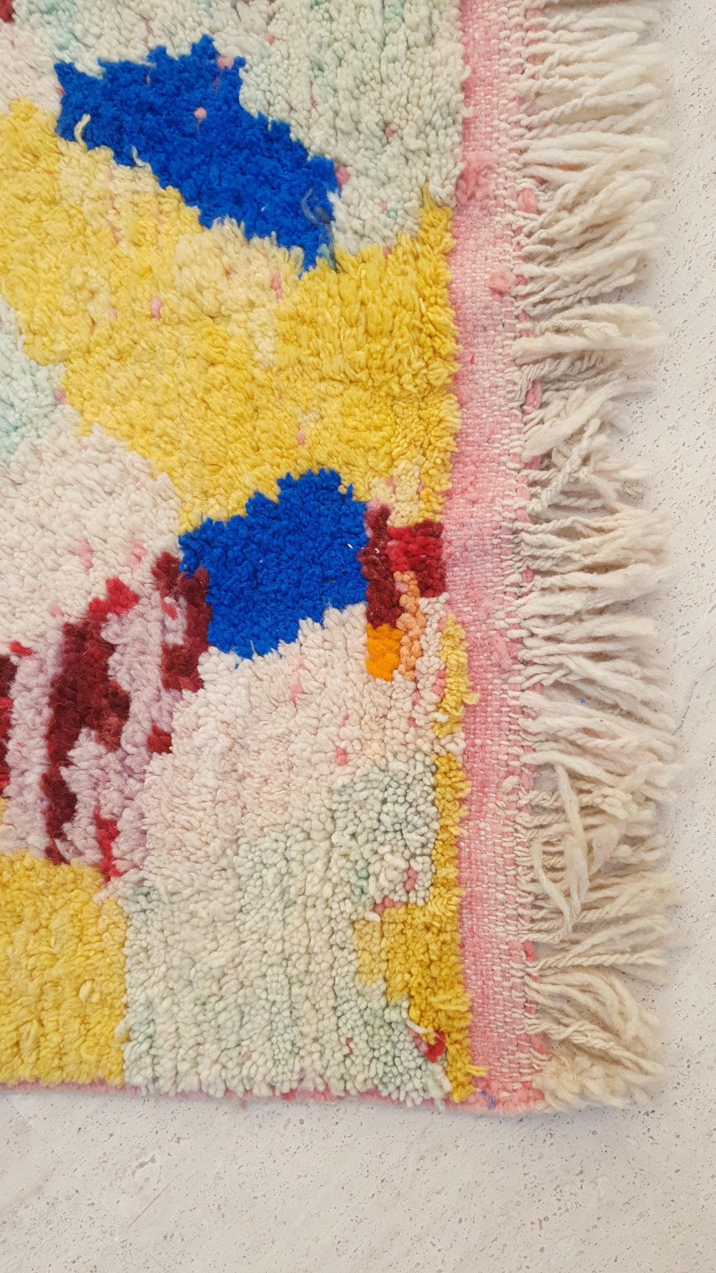 Gorgeous Moroccan Rug 2.5x10  Unique Boujaad runner rug, Colorful Artistic rug, Abstract Wool Hallway rug