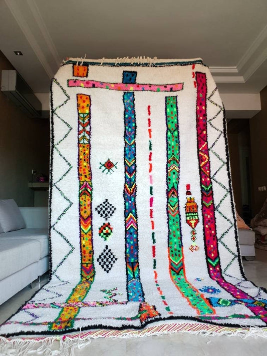 Handmade 5x9 Beni Ourain Rug, Authentic Berber Wool Rug