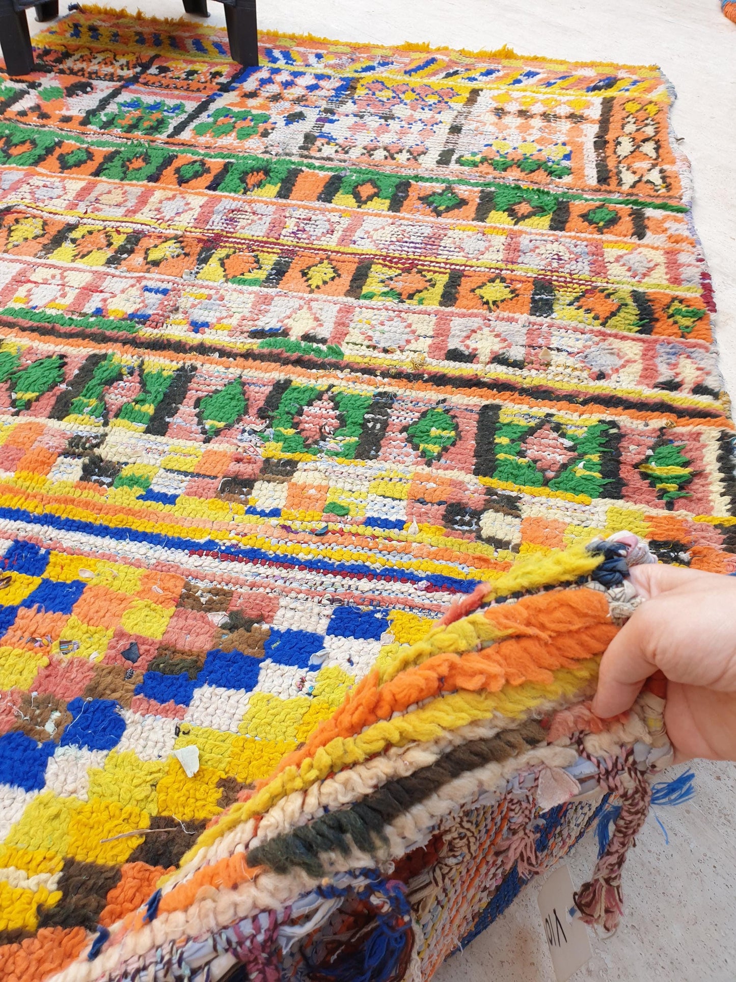 Vintage Moroccan Rug 5x7.5 Gorgeous Midcentuy Rug | Vintage Boujaad Rug | Boujad Rug | Bedroom rug