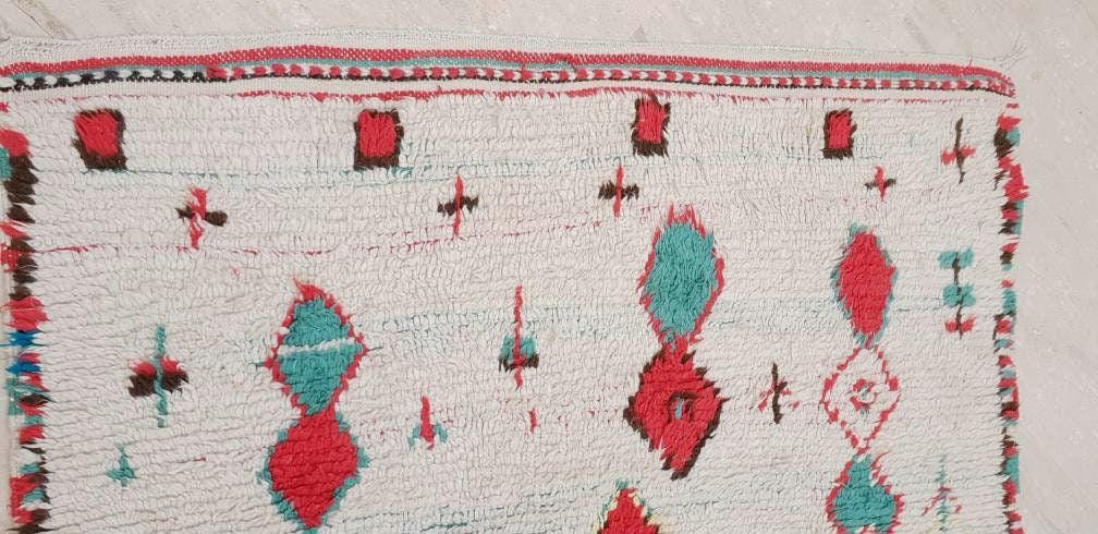 Vintage Azilal Berber Rug 5x11, Large Moroccan Handmade Rug
